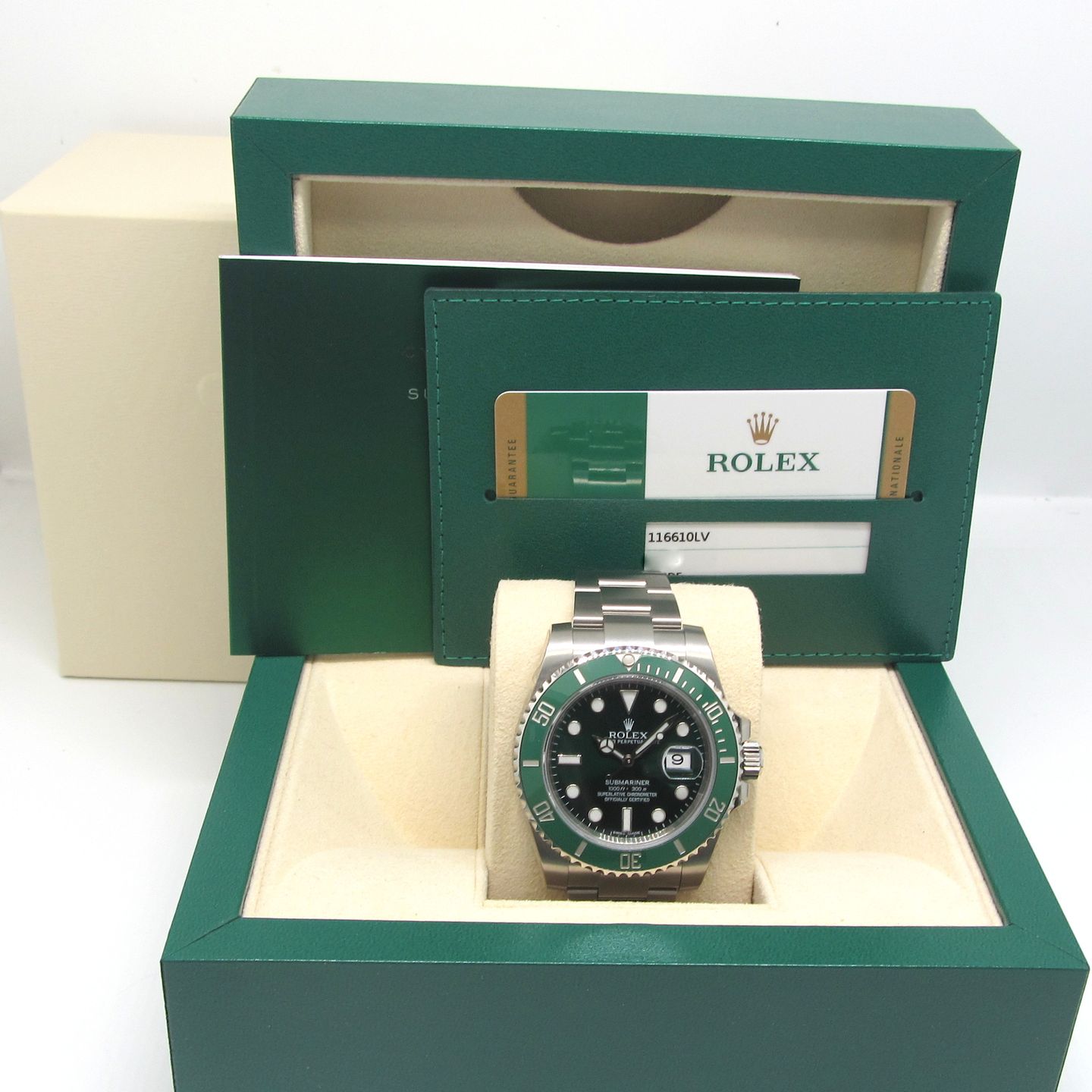 Rolex Submariner Date 116610LV (2015) - Groen wijzerplaat 40mm Staal (4/6)