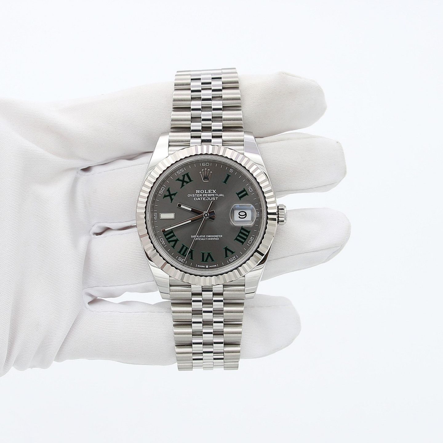 Rolex Datejust 41 126334 (Onbekend (willekeurig serienummer)) - Grijs wijzerplaat 41mm Staal (7/8)