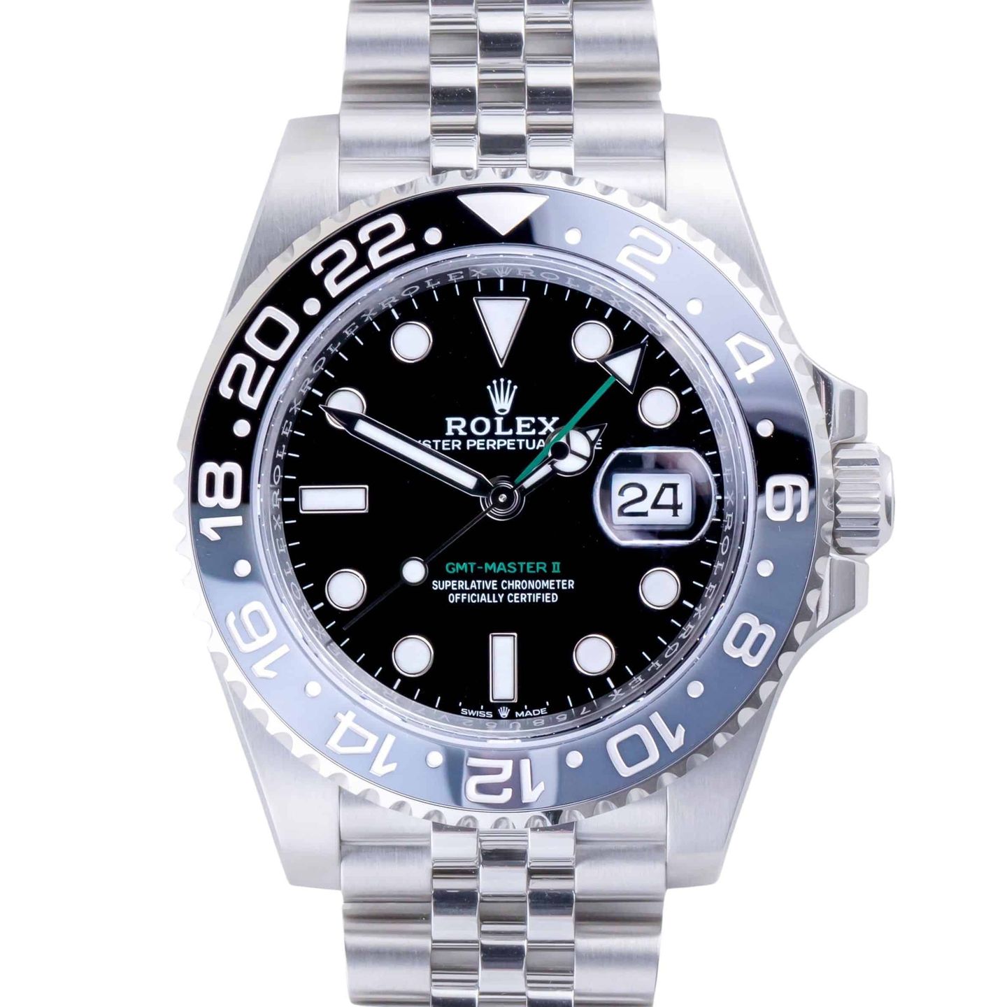 Rolex GMT-Master II 126710GRNR (2026) - Black dial 40 mm Steel case (3/8)