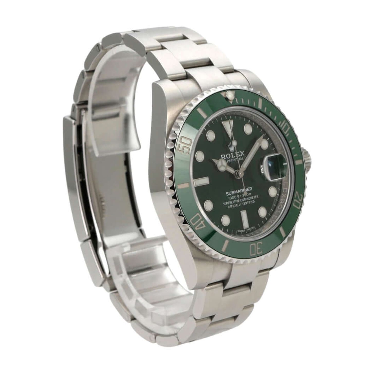 Rolex Submariner Date 116610LV (2019) - Green dial 40 mm Steel case (4/8)