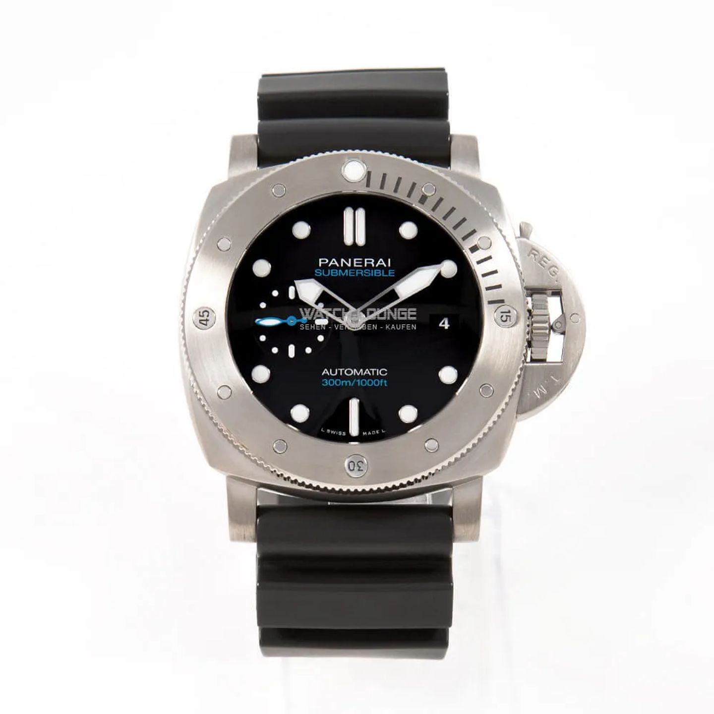 Panerai Luminor Submersible 1950 3 Days Automatic PAM01305 (2021) - Black dial 47 mm Titanium case (3/8)