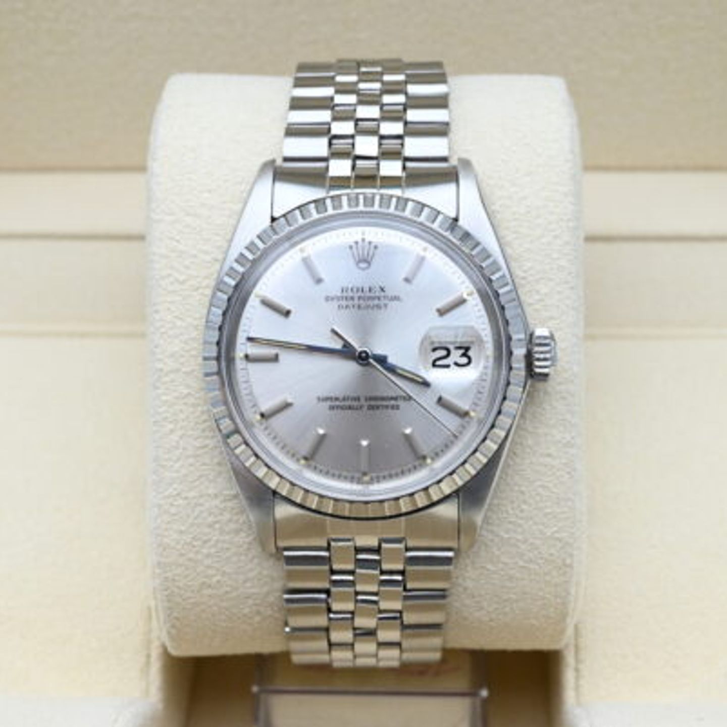 Rolex Datejust 1603 (1972) - Silver dial 36 mm Steel case (3/8)