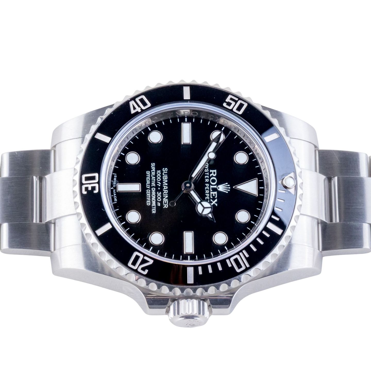 Rolex Submariner No Date 114060 (2015) - Black dial 40 mm Steel case (6/8)