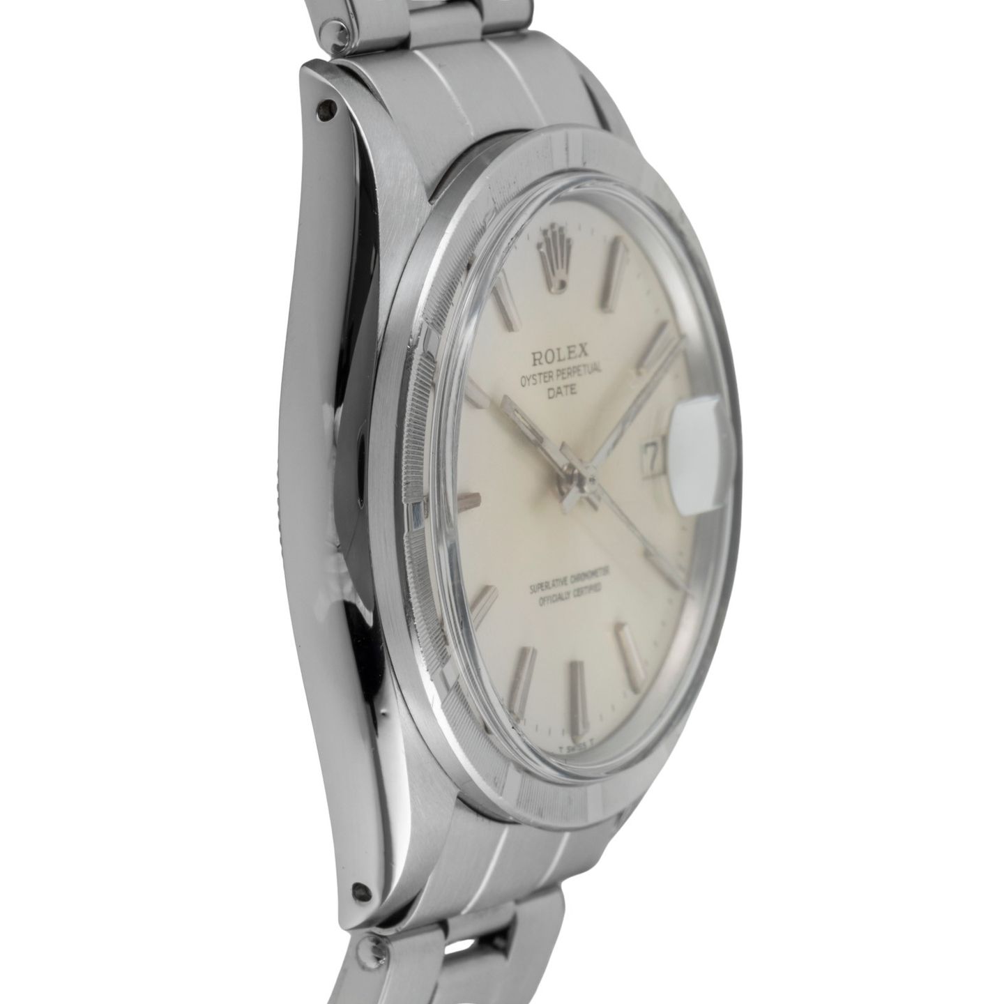 Rolex Oyster Perpetual Date 1501 (1969) - Zilver wijzerplaat 34mm Staal (7/8)