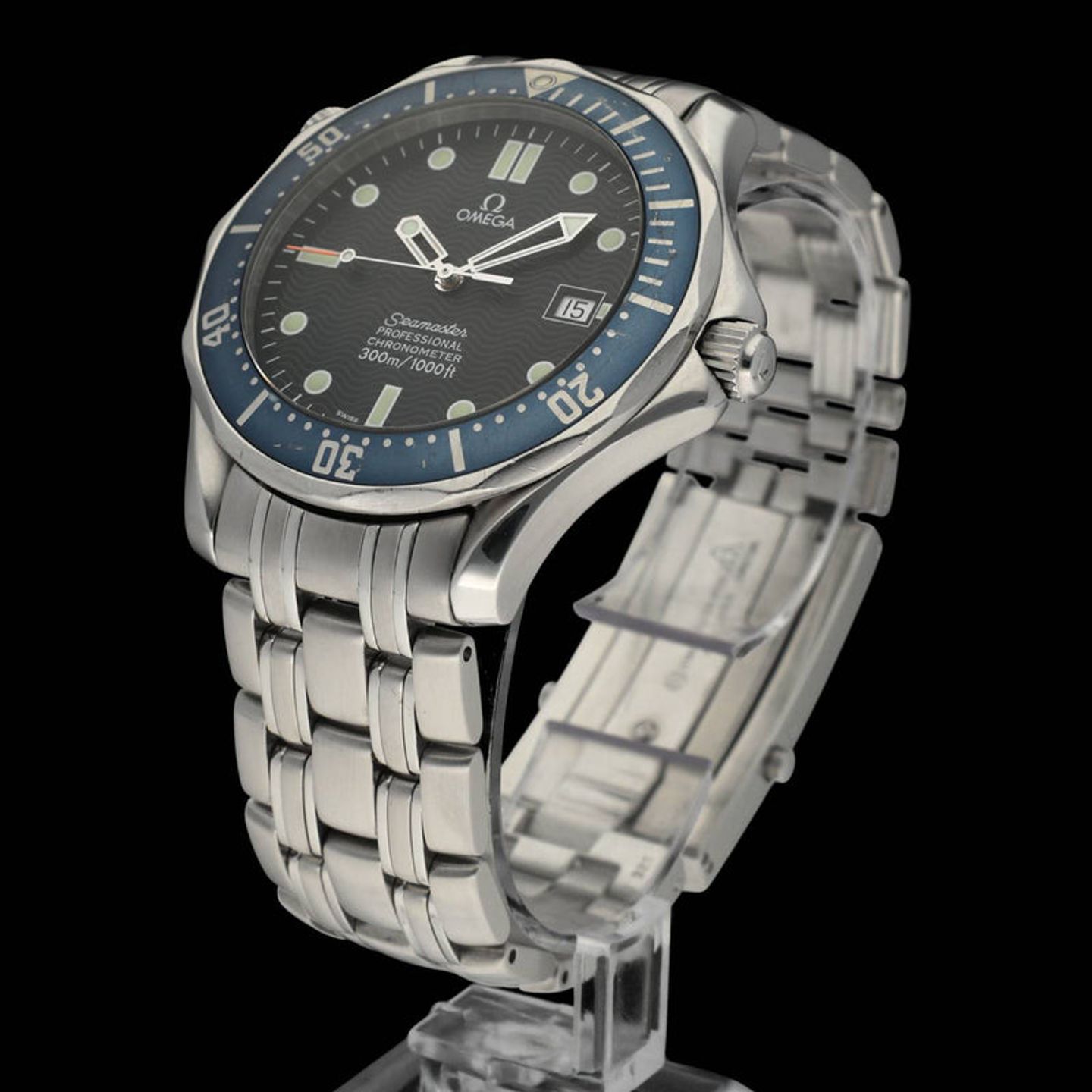 Omega Seamaster Diver 300 M 2531.8 (2002) - Blue dial 41 mm Steel case (5/7)