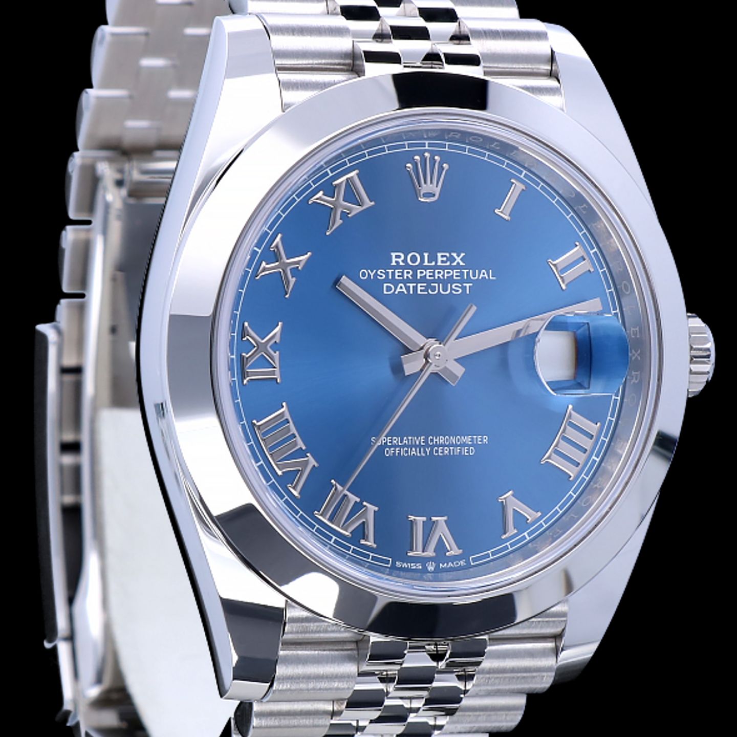 Rolex Datejust 41 126300 (2022) - Blauw wijzerplaat 41mm Staal (8/8)