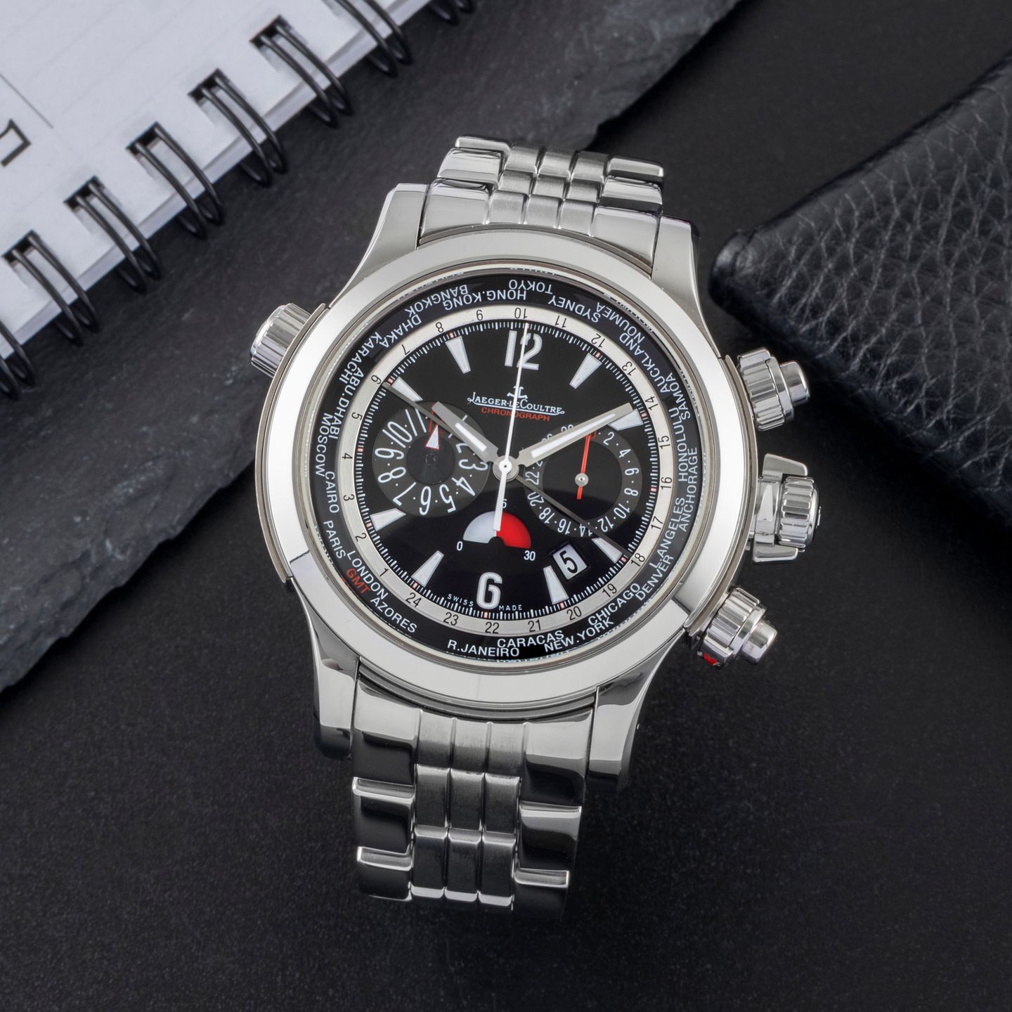 Jaeger-LeCoultre Master Compressor Extreme Q1768170 (2010) - Zwart wijzerplaat 46mm Staal (1/8)