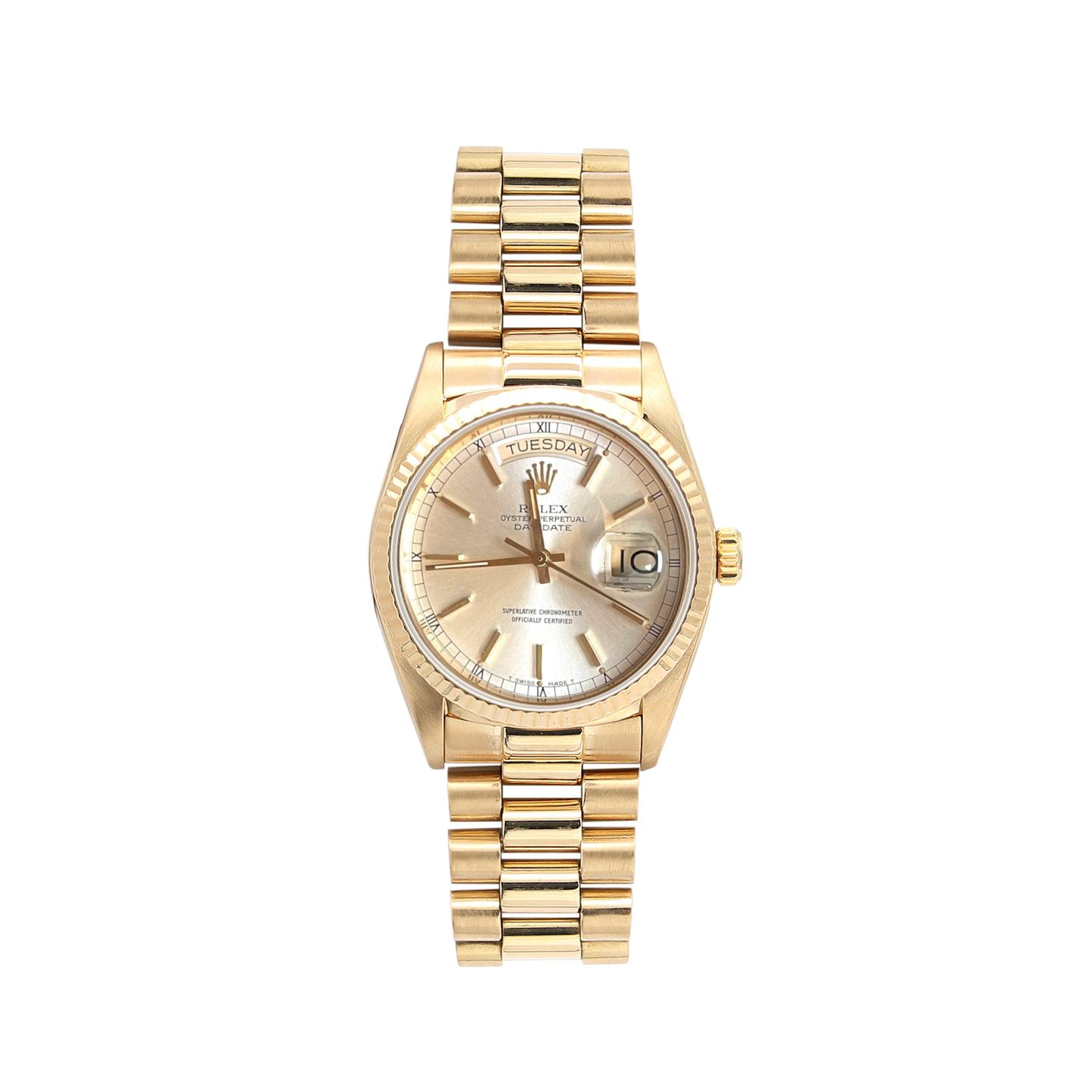 Rolex Day-Date 36 18038 (Onbekend (willekeurig serienummer)) - 36mm Geelgoud (1/7)