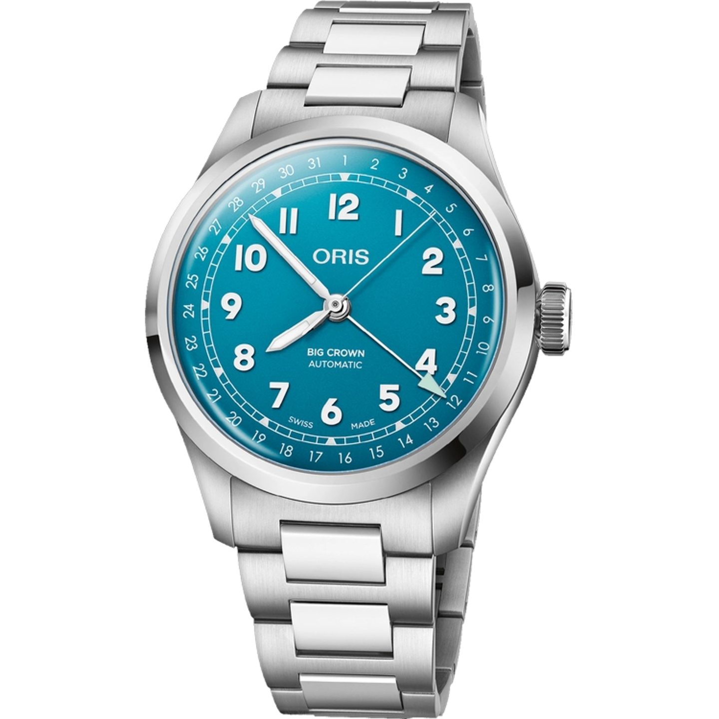 Oris Big Crown Pointer Date 01 754 7798 4065-07 8 20 06 (2026) - Turquoise wijzerplaat 40mm Staal (1/1)