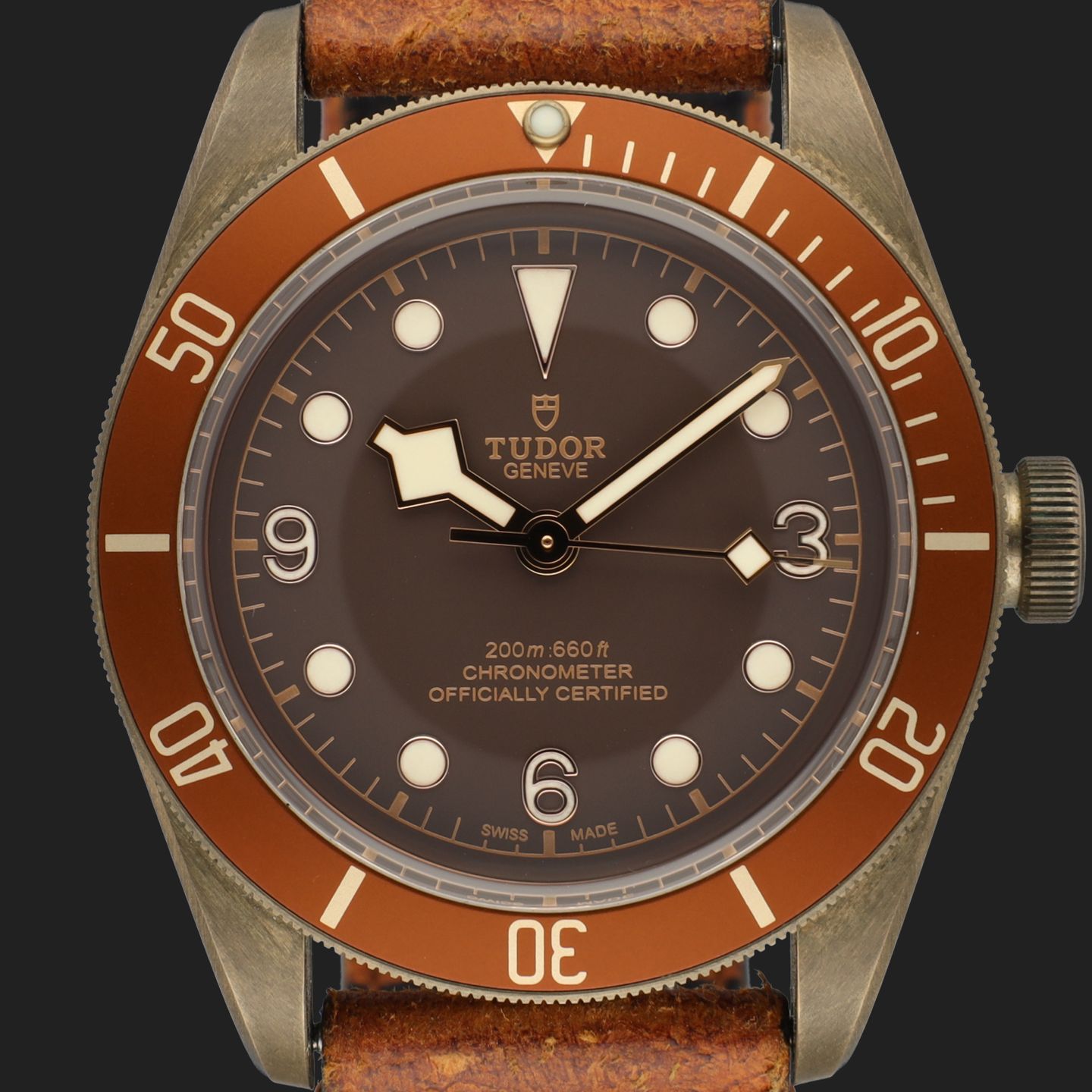 Tudor Black Bay Bronze 79250BM (2017) - Bruin wijzerplaat 43mm Brons (2/8)