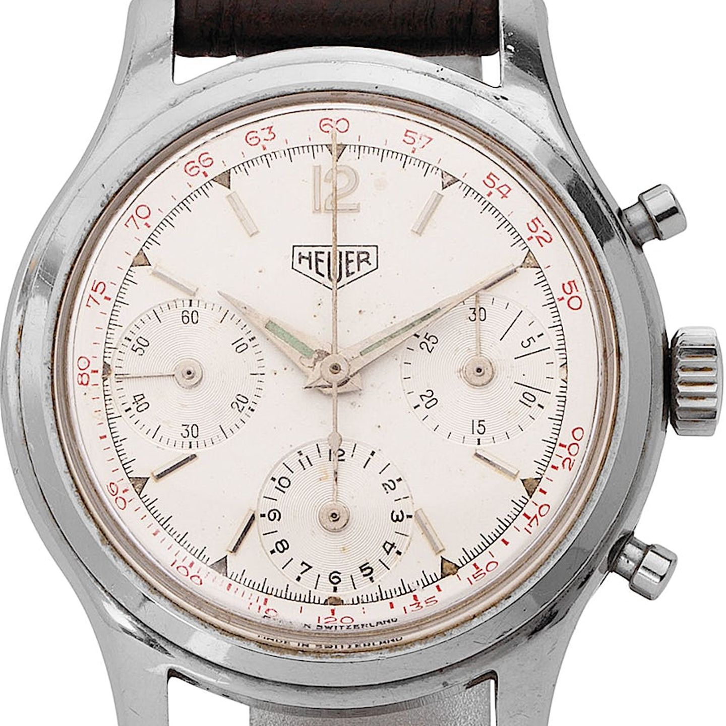 TAG Heuer Carrera Calibre HEUER 01 CAR201AA.BA0714 (1972) - White dial 43 mm Steel case (1/4)