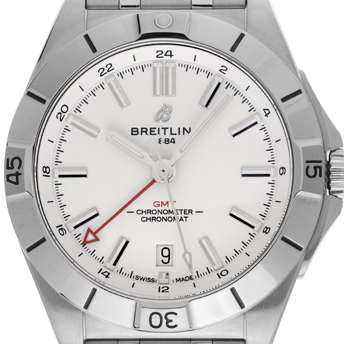 Breitling Chronomat GMT A32398101A1A1 (2023) - Zilver wijzerplaat 40mm Staal (1/7)
