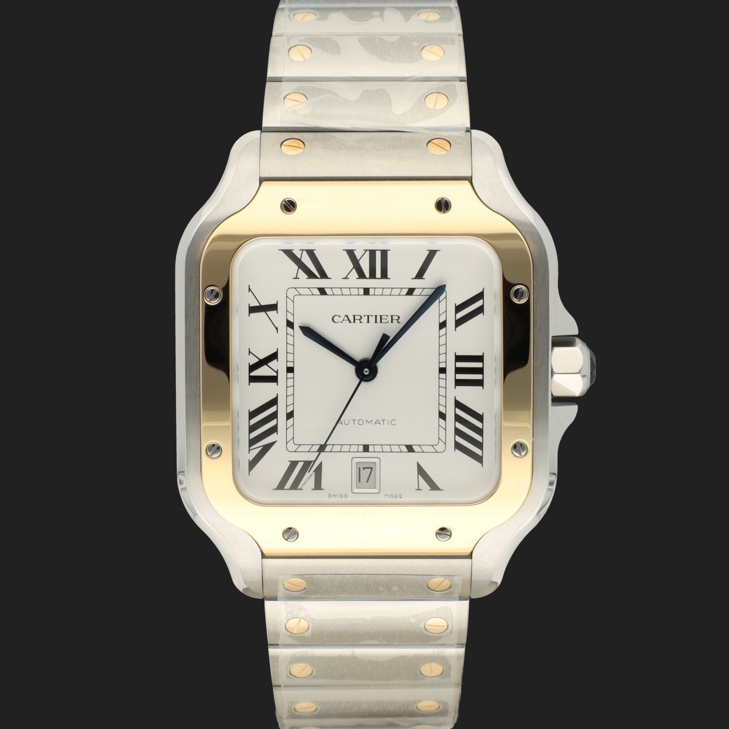 Cartier Santos W2SA0009 (2024) - Silver dial 40 mm Steel case (3/8)