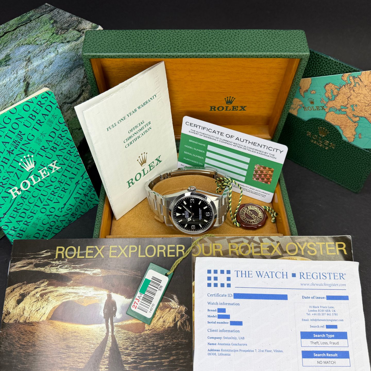 Rolex Explorer 14270 (1999) - Black dial 36 mm Steel case (2/7)