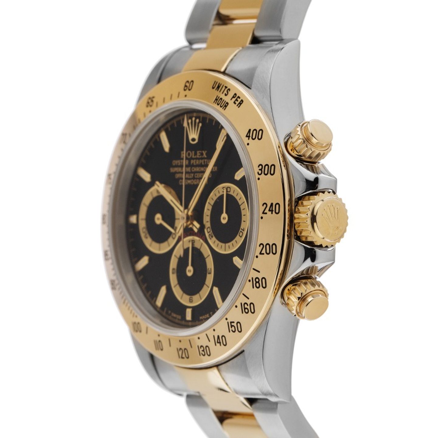 Rolex Daytona 16523 (1995) - Zwart wijzerplaat 40mm Goud/Staal (4/8)