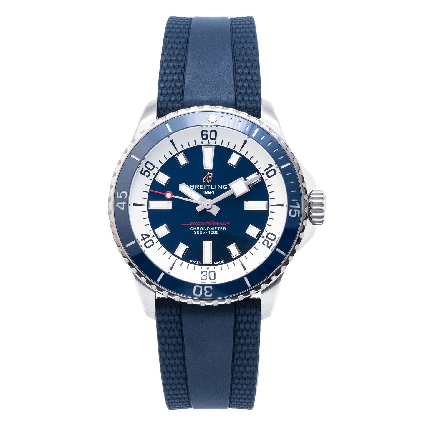 Breitling Superocean 42 A17375 (Unknown (random serial)) - Blue dial 42 mm Steel case (1/5)