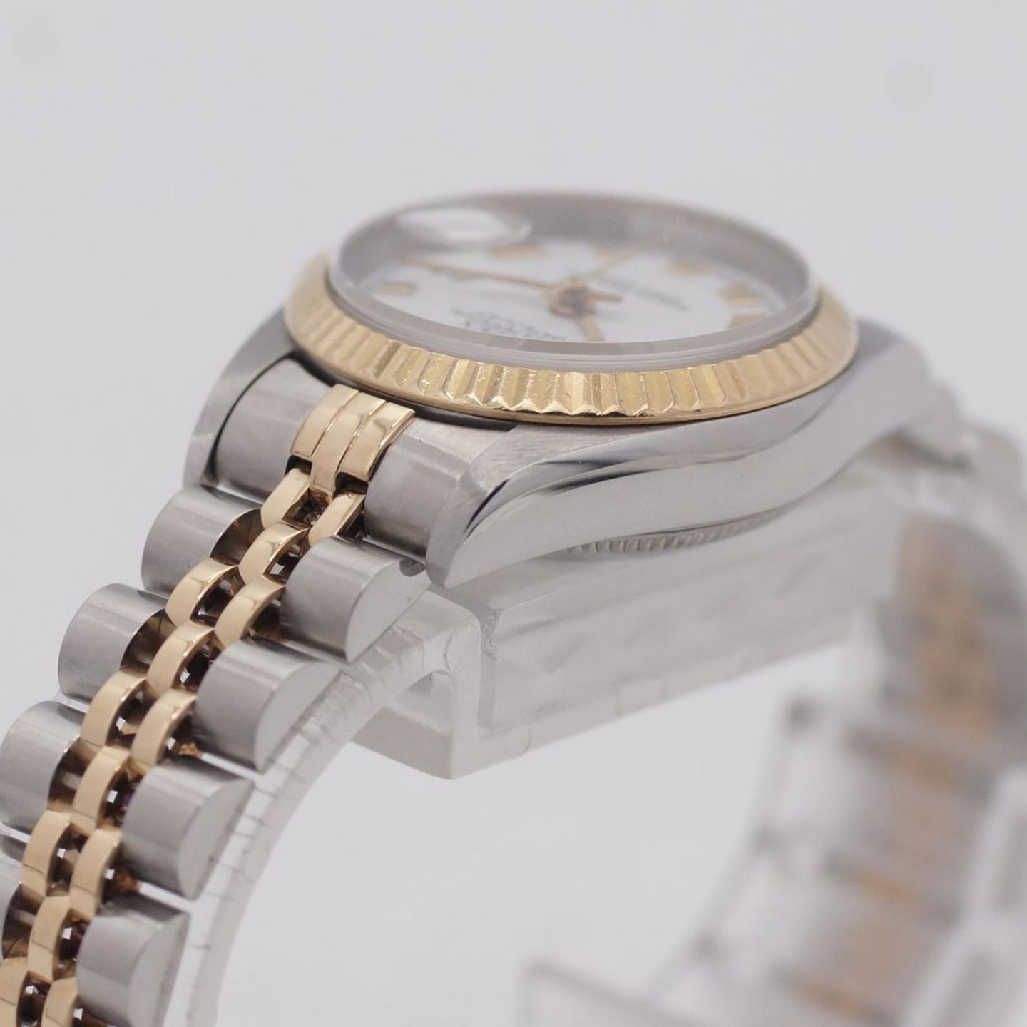 Rolex Lady-Datejust 79173 (2001) - White dial 26 mm Gold/Steel case (6/8)