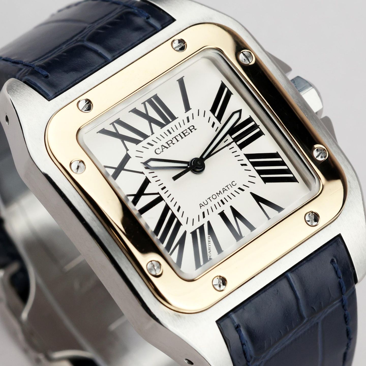 Cartier Santos 100 2656 (Onbekend (willekeurig serienummer)) - 38mm Staal (3/8)