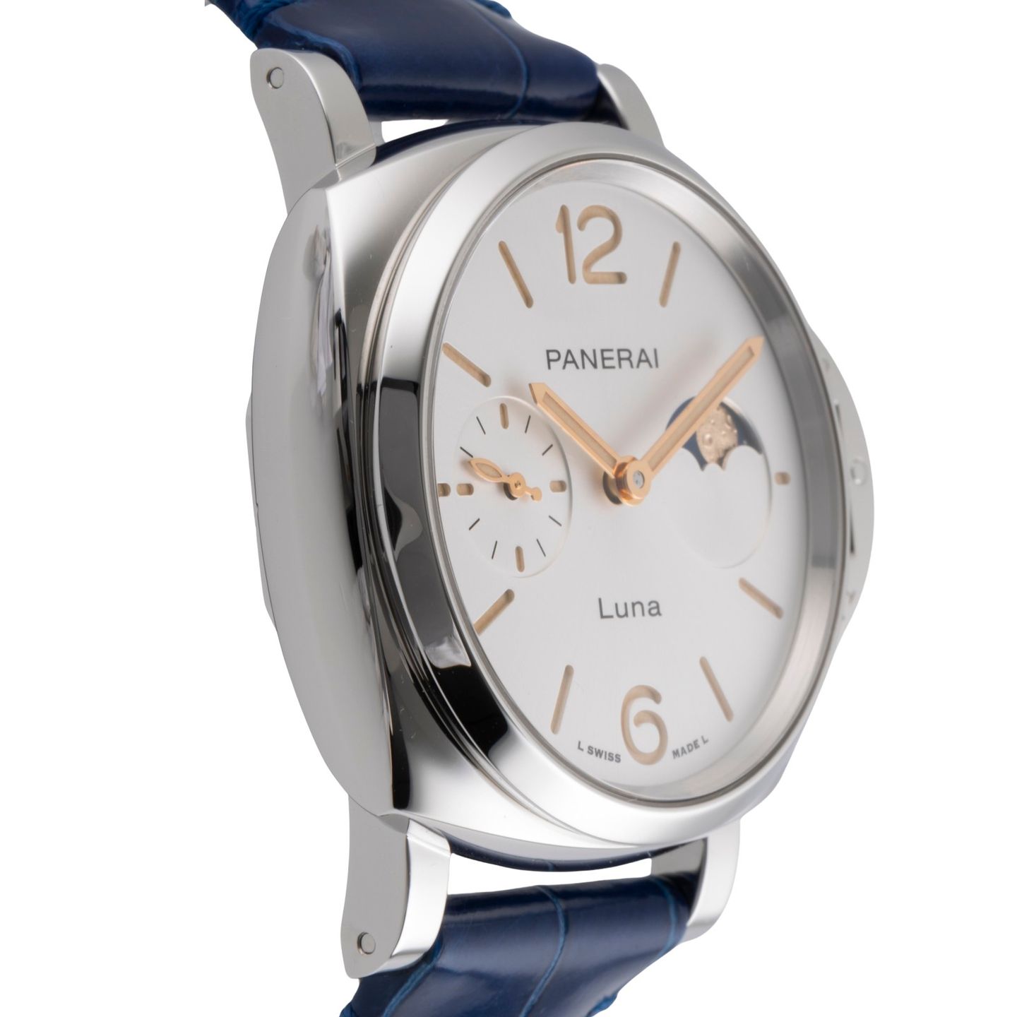 Panerai Luminor Due Luna PAM01180 (Onbekend (willekeurig serienummer)) - Wit wijzerplaat 38mm Staal (7/8)