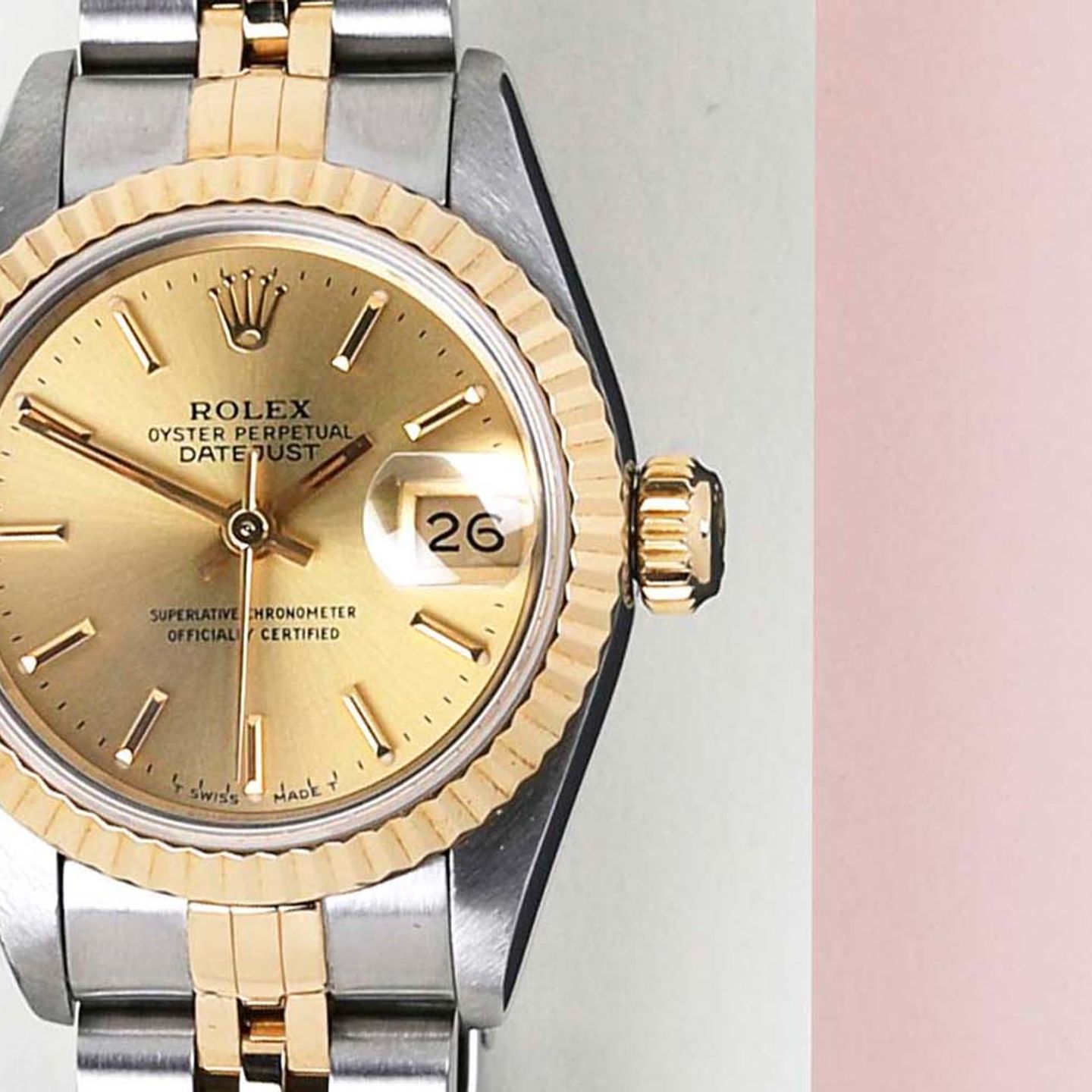 Rolex Lady-Datejust 69173 (1994) - 26mm Goud/Staal (5/8)