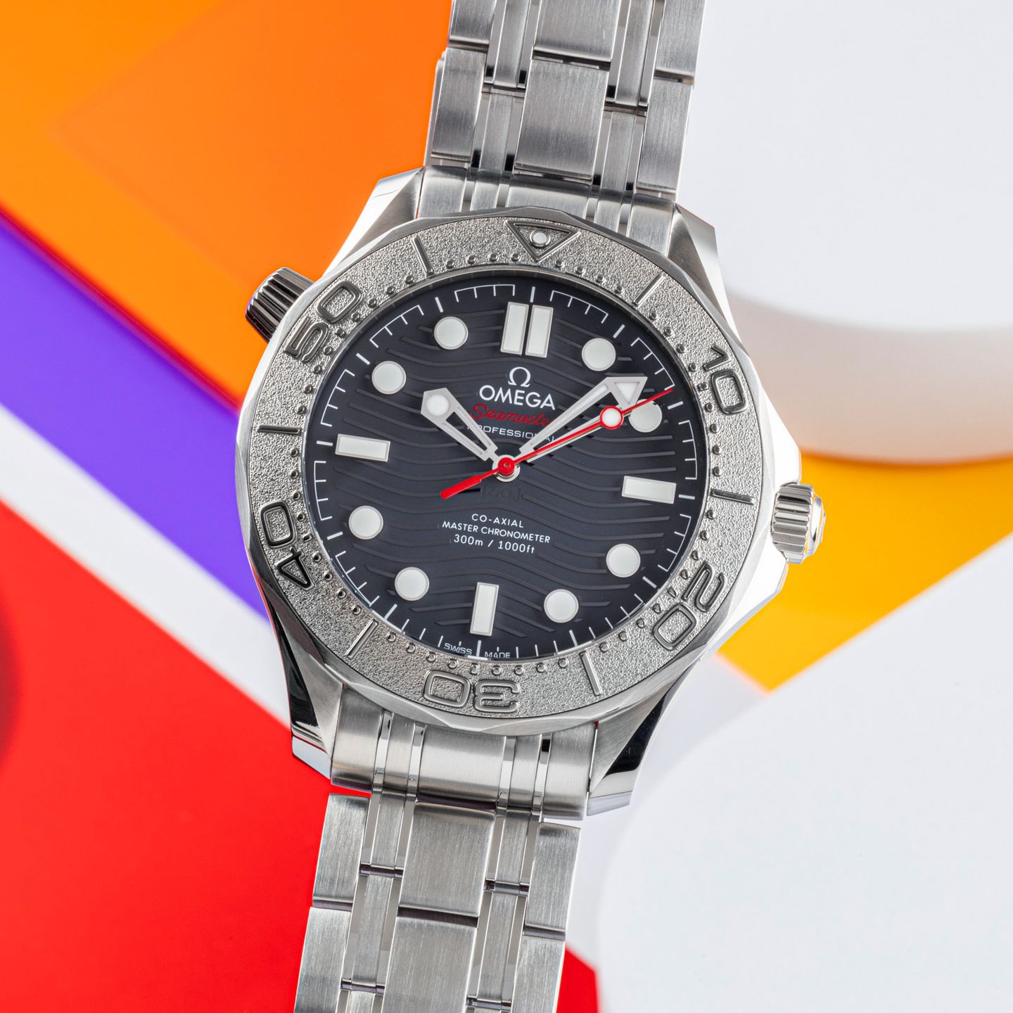 Omega Seamaster Diver 300 M 210.30.42.20.01.002 (Onbekend (willekeurig serienummer)) - Zwart wijzerplaat 42mm Staal (3/8)