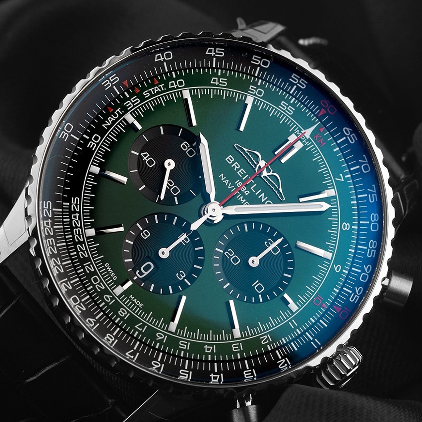 Breitling Navitimer 01 (46 MM) AB0137241L1P1 (2025) - Groen wijzerplaat 46mm Staal (3/7)