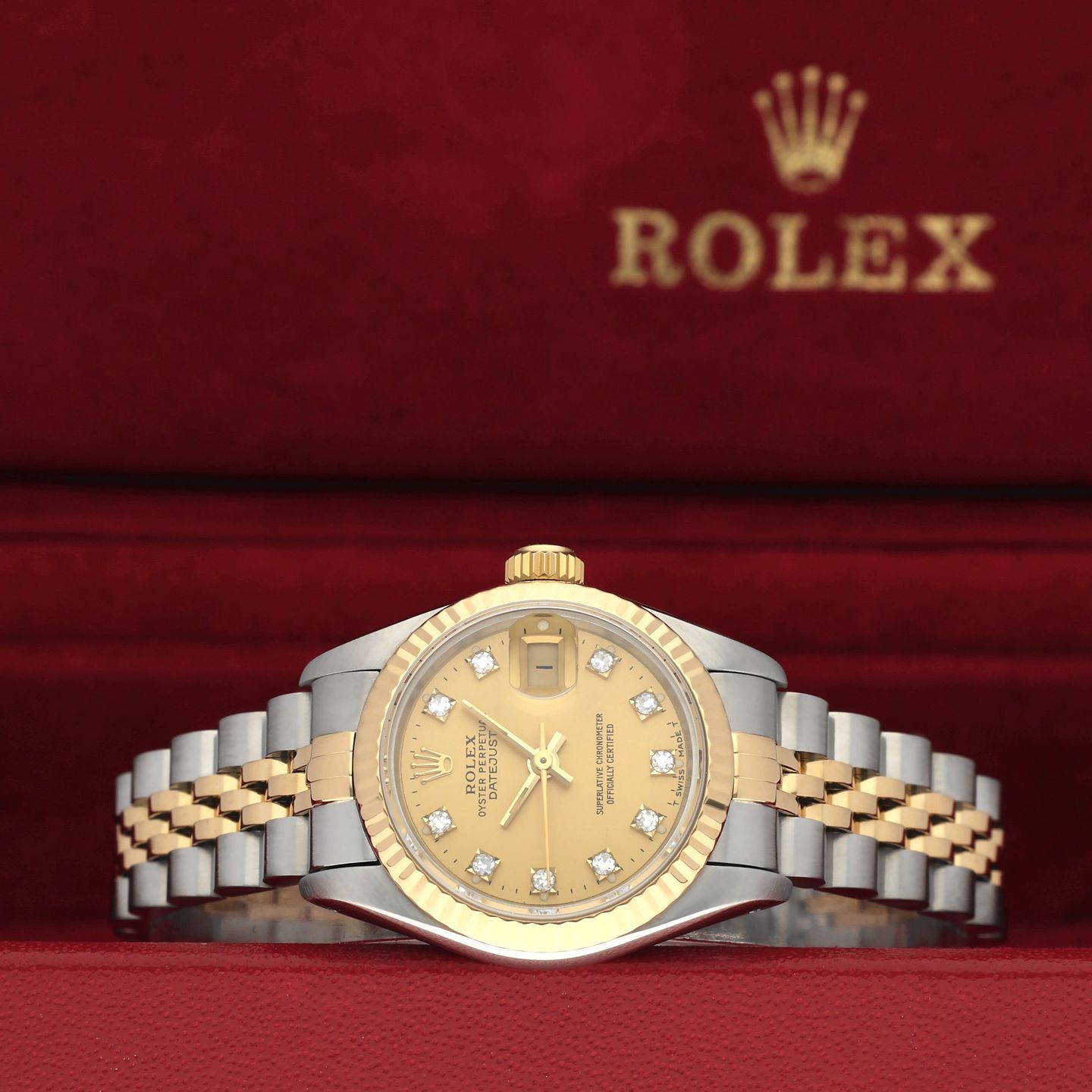 Rolex Lady-Datejust 69173G (1991) - 26 mm Gold/Steel case (3/8)