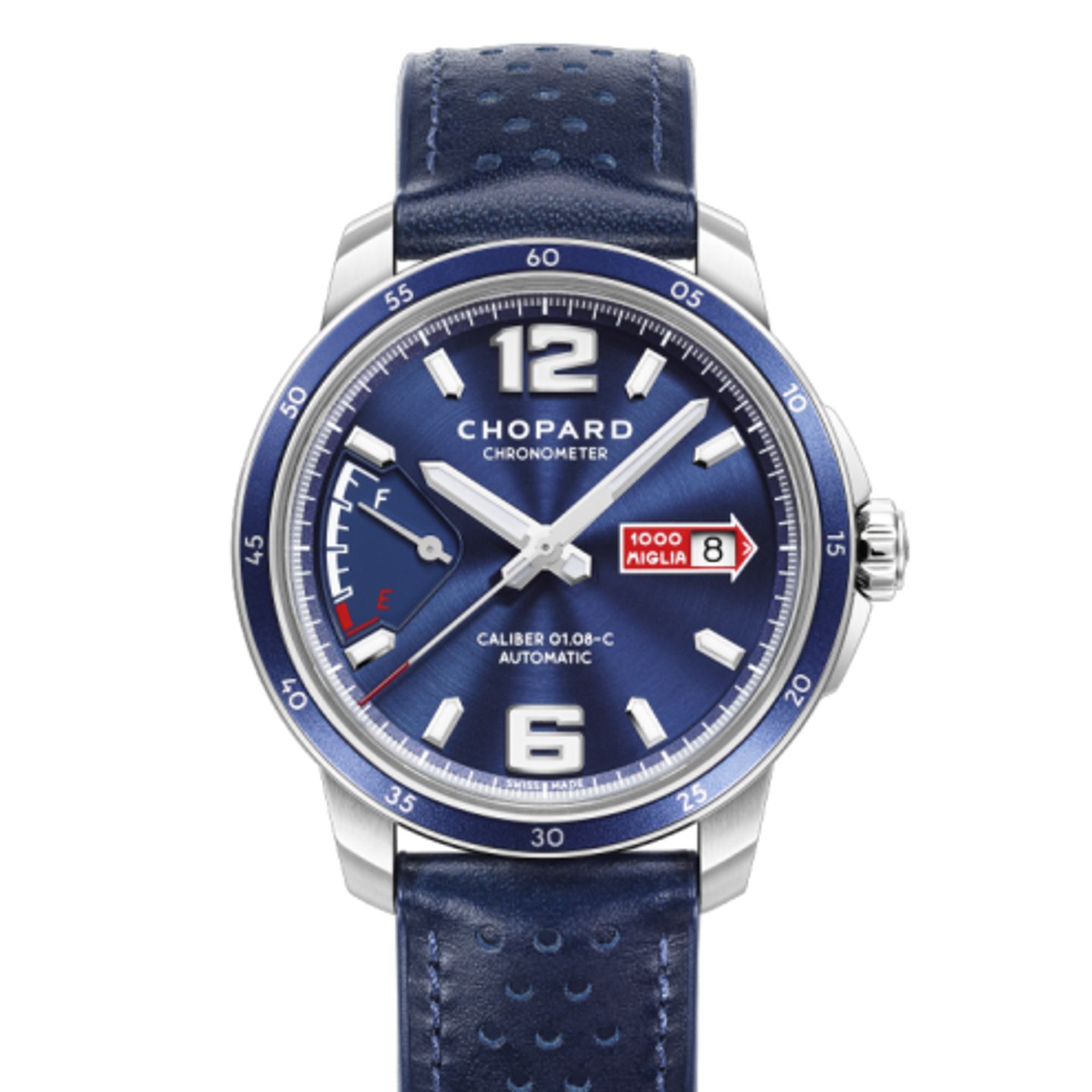 Chopard Mille Miglia 168566-3011 (2024) - Blauw wijzerplaat 43mm Staal (2/2)