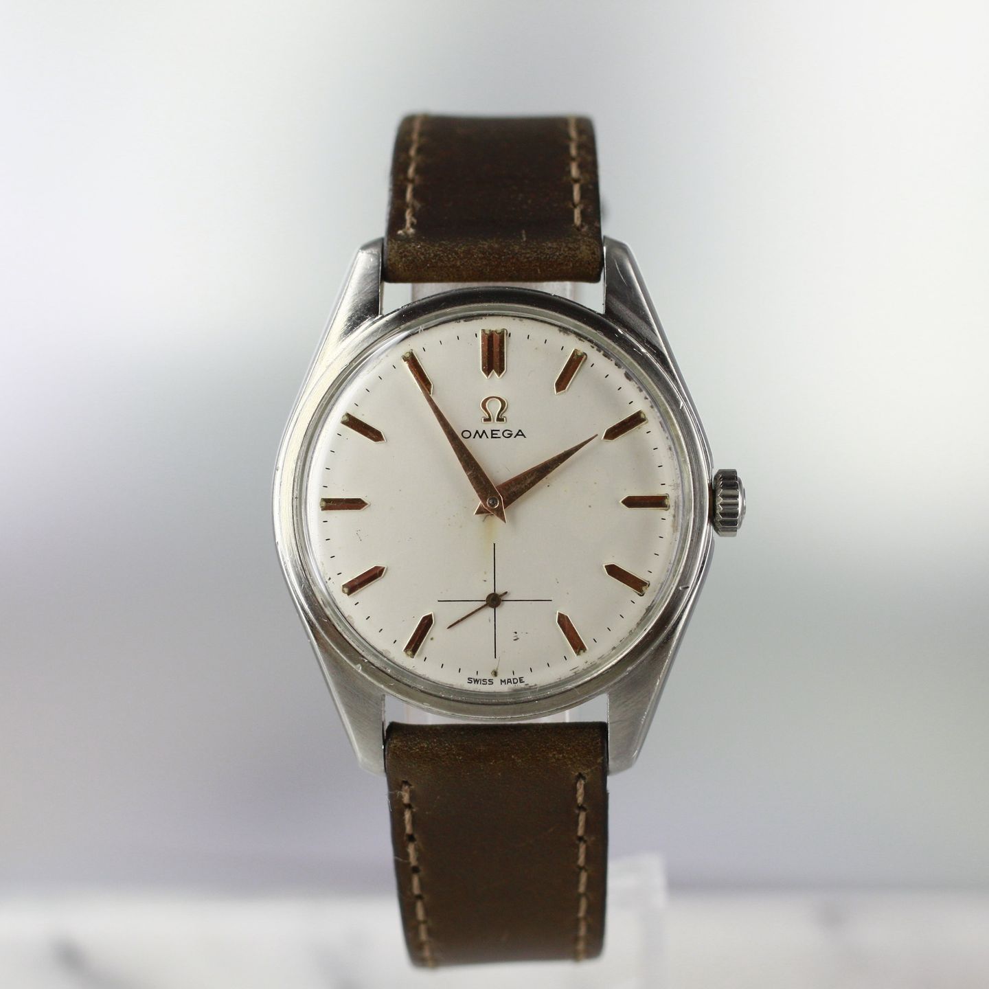 Omega Seamaster 2990 (1962) - White dial 36 mm Steel case (5/8)