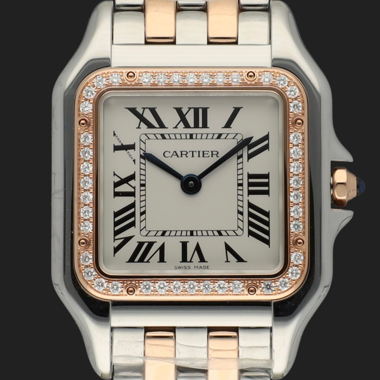 Cartier Panthère W3PN0007 (2024) - White dial 37 mm Gold/Steel case (2/8)