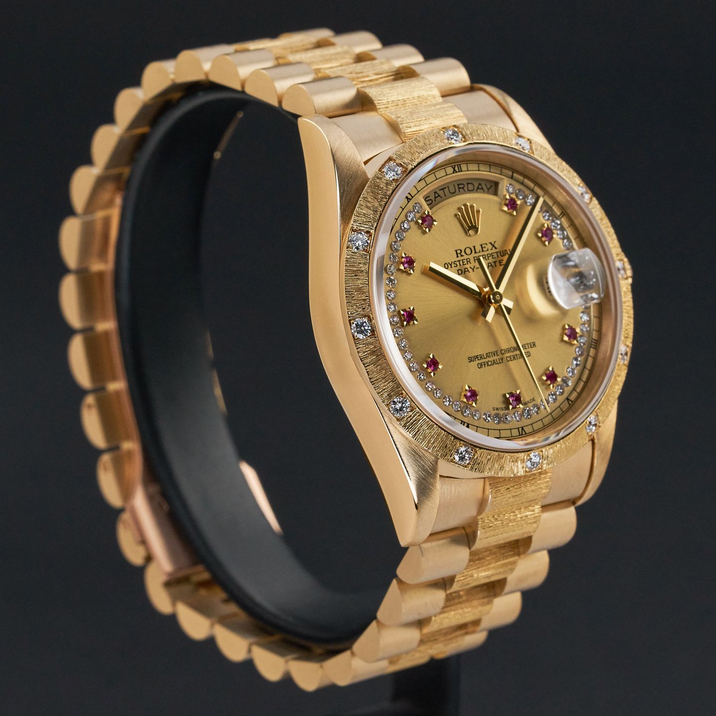 Rolex Day-Date 36 18308 (1991) - Champagne dial 36 mm Yellow Gold case (5/8)