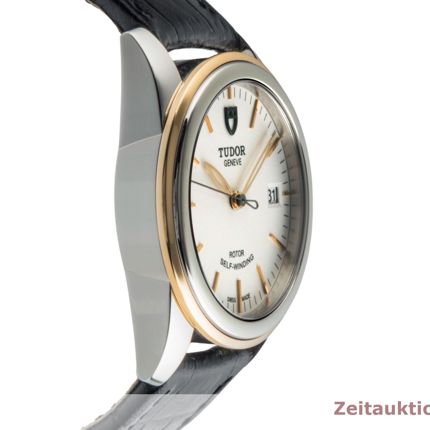 Tudor Glamour Date 55003 (Unknown (random serial)) - White dial 36 mm Steel case (7/8)