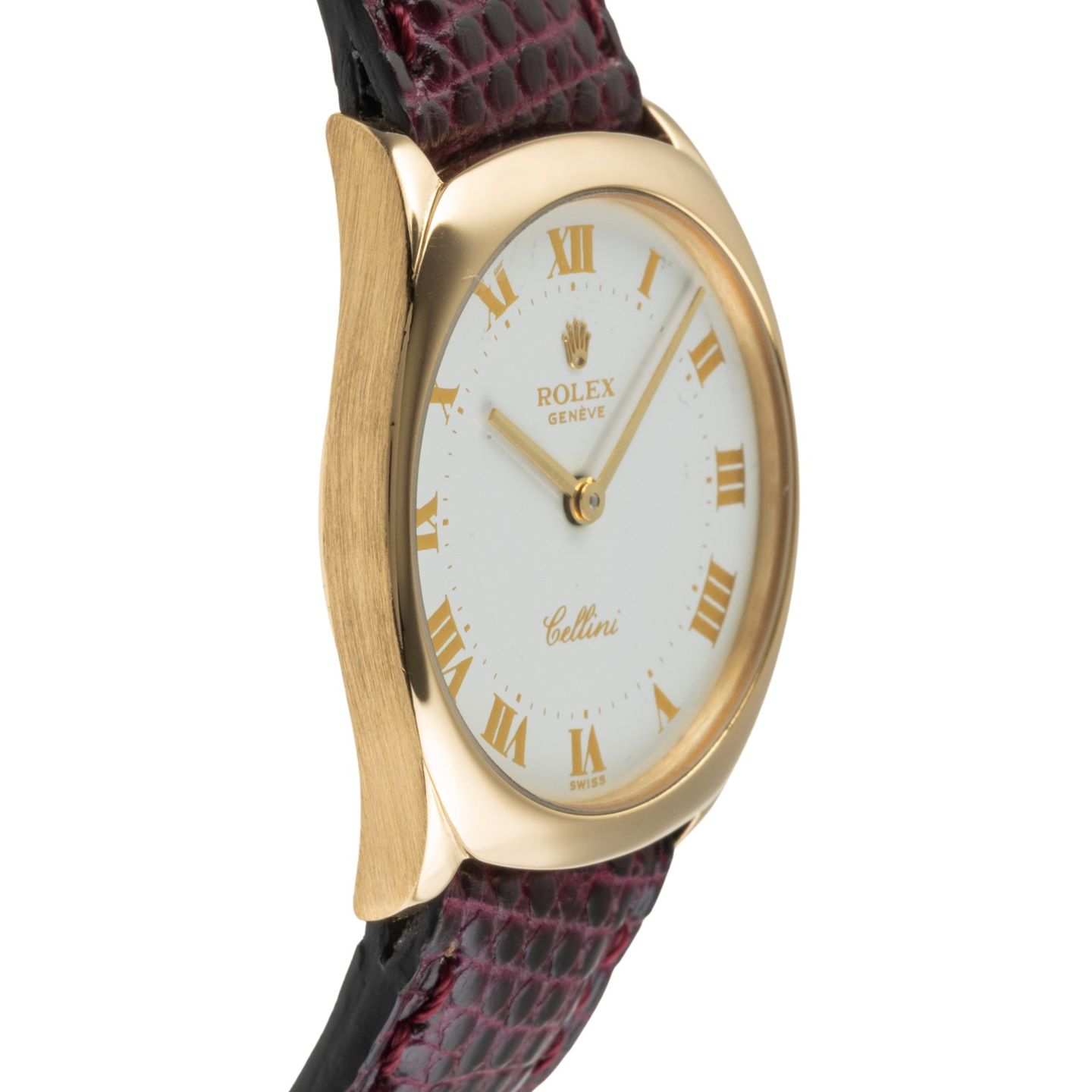 Rolex Cellini 4129 (1976) - Silver dial 25 mm Yellow Gold case (7/8)