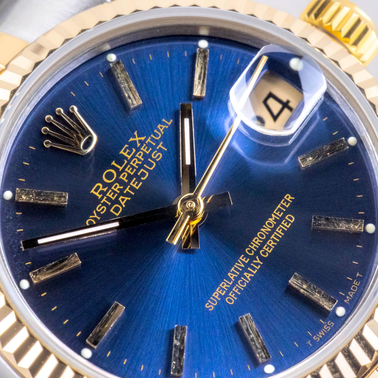 Rolex Datejust 31 68273 (1991) - Blue dial 31 mm Gold/Steel case (2/8)