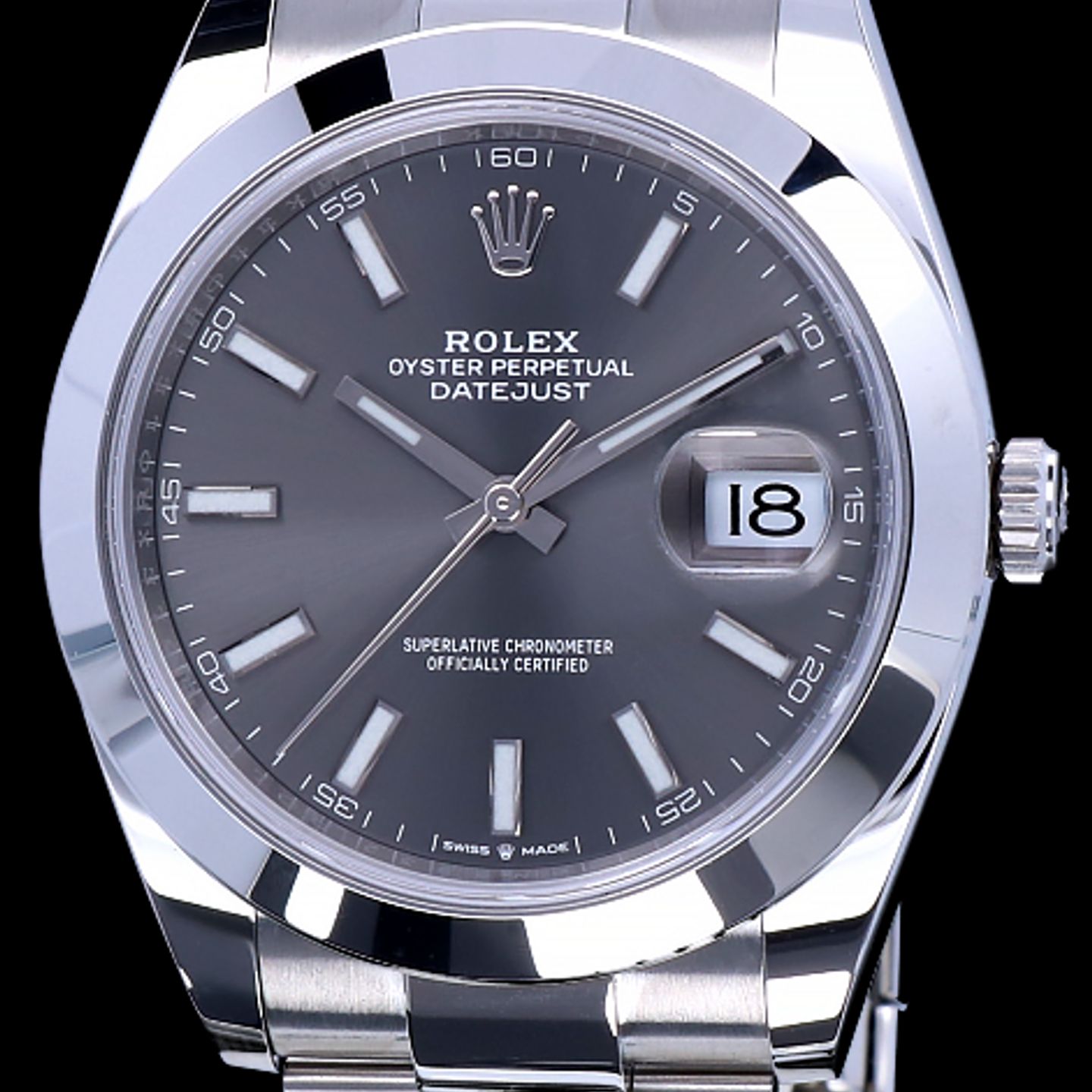 Rolex Datejust 41 126300 (2022) - Grey dial 41 mm Steel case (1/8)