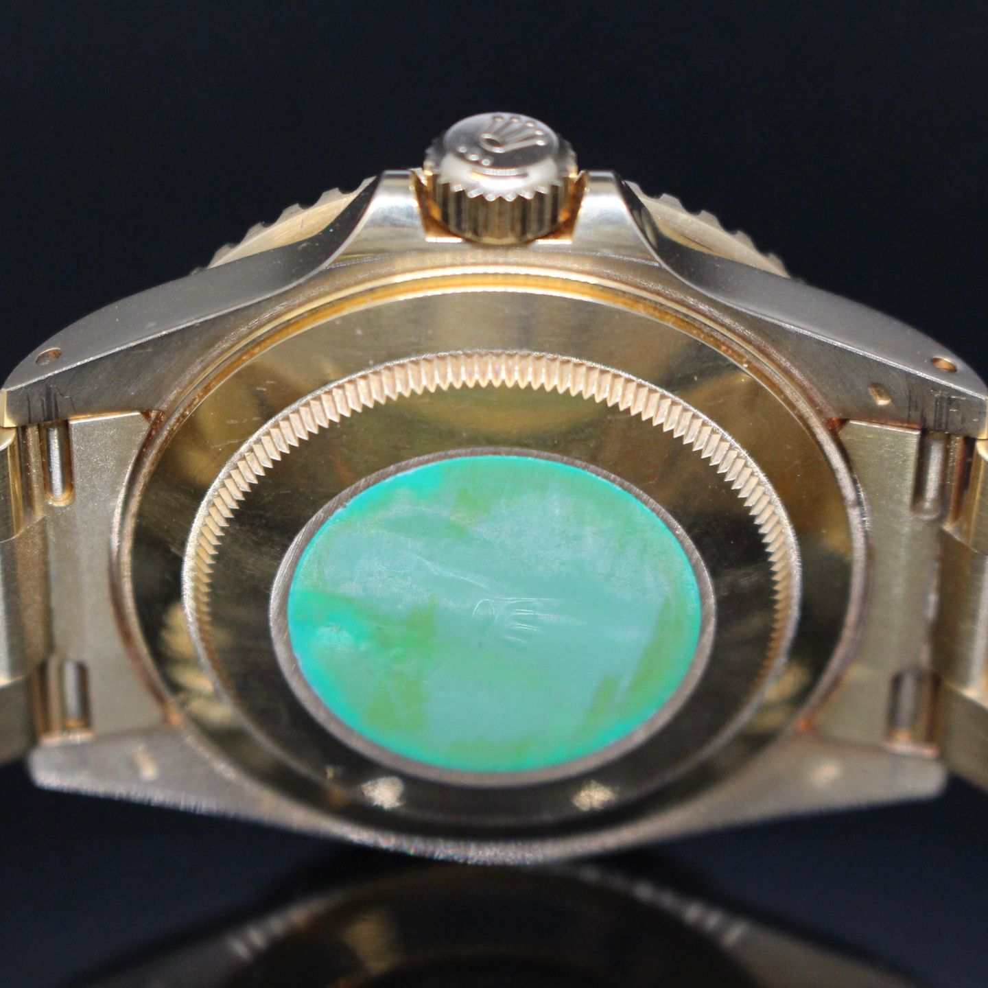 Rolex Submariner Date 16618 (1986) - Blue dial 40 mm Yellow Gold case (5/7)