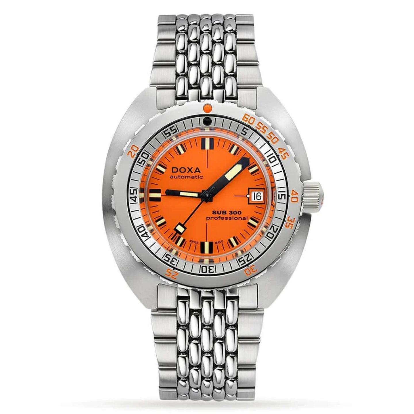 Doxa Sub 821.10.351.10 (2024) - Orange dial 45 mm Steel case (1/2)