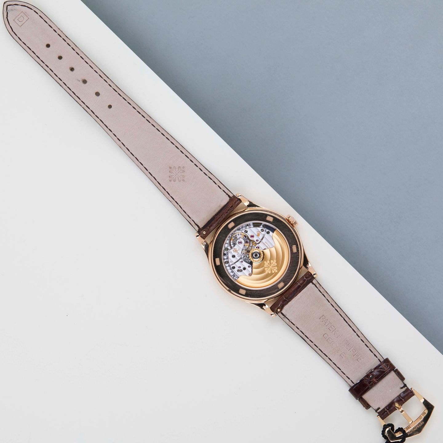 Patek Philippe Calatrava 5296R-001 (2009) - Zilver wijzerplaat 38mm Roségoud (6/8)