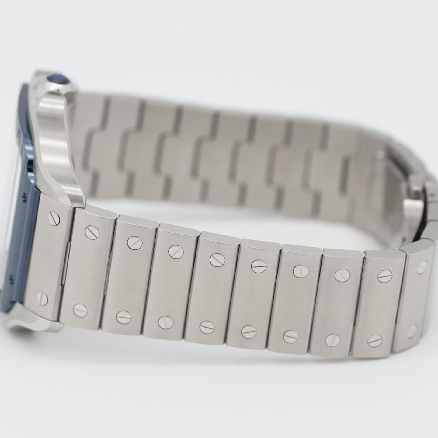 Cartier Santos WSSA0048 (2023) - Blue dial 40 mm Steel case (7/8)