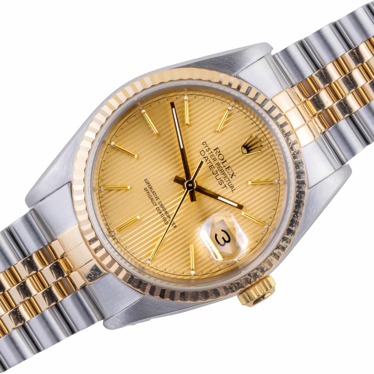 Rolex Datejust 36 16233 (1991) - 36mm Goud/Staal (1/8)