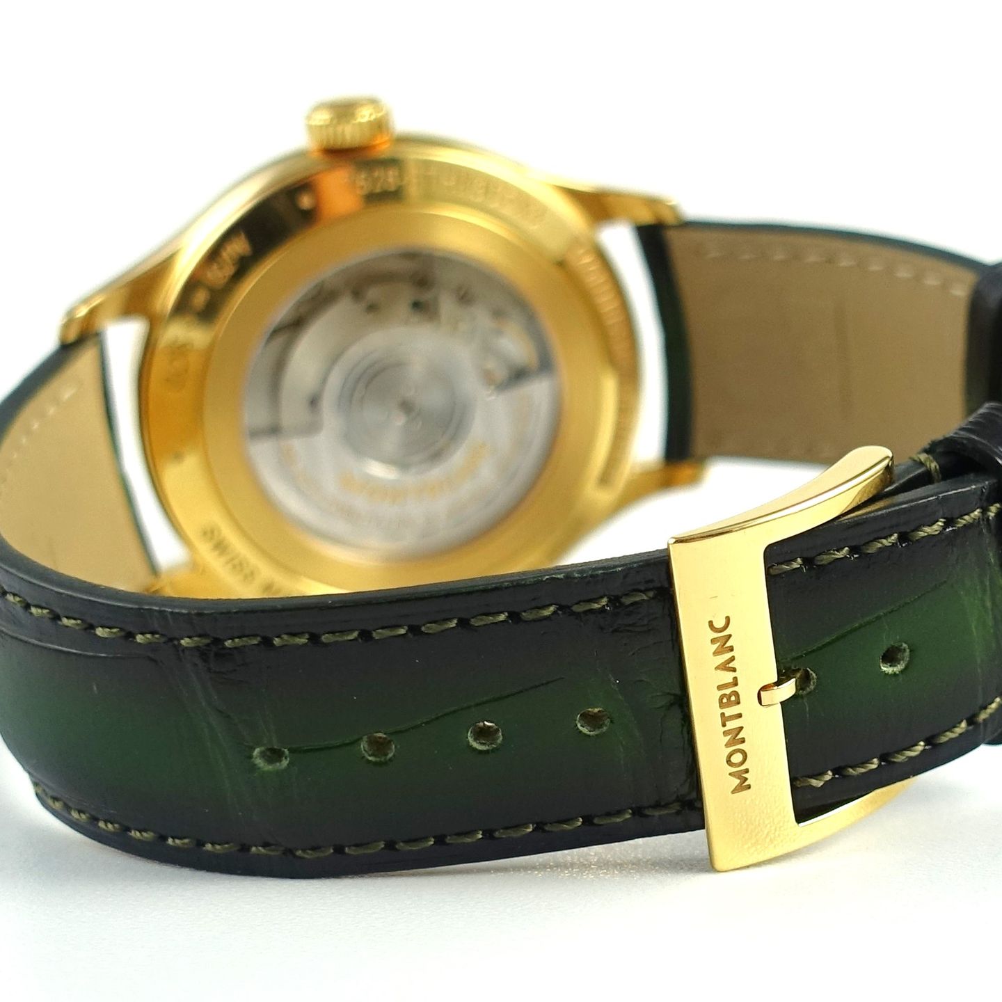 Montblanc Heritage 126464 (2024) - Green dial 40 mm Yellow Gold case (6/7)