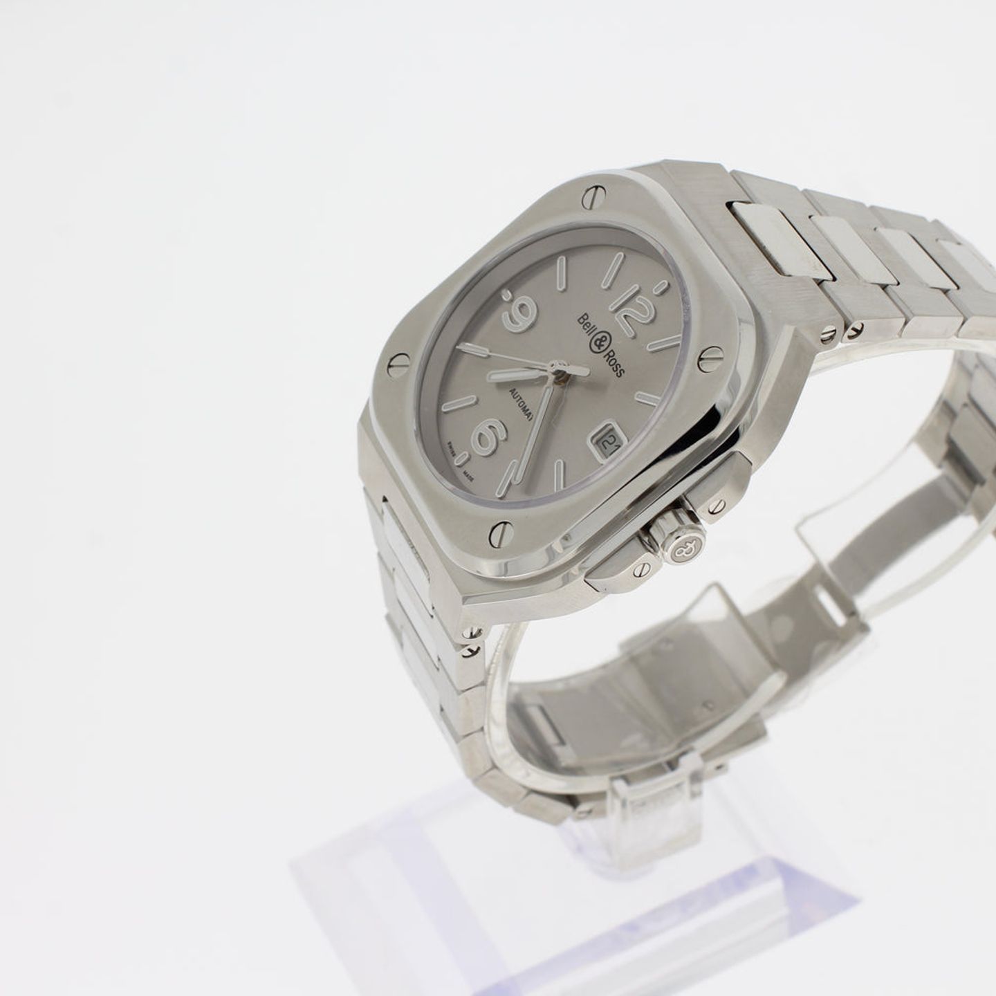 Bell & Ross BR 05 BR05A-GR-ST/SST (2025) - Zilver wijzerplaat 41mm Staal (2/4)