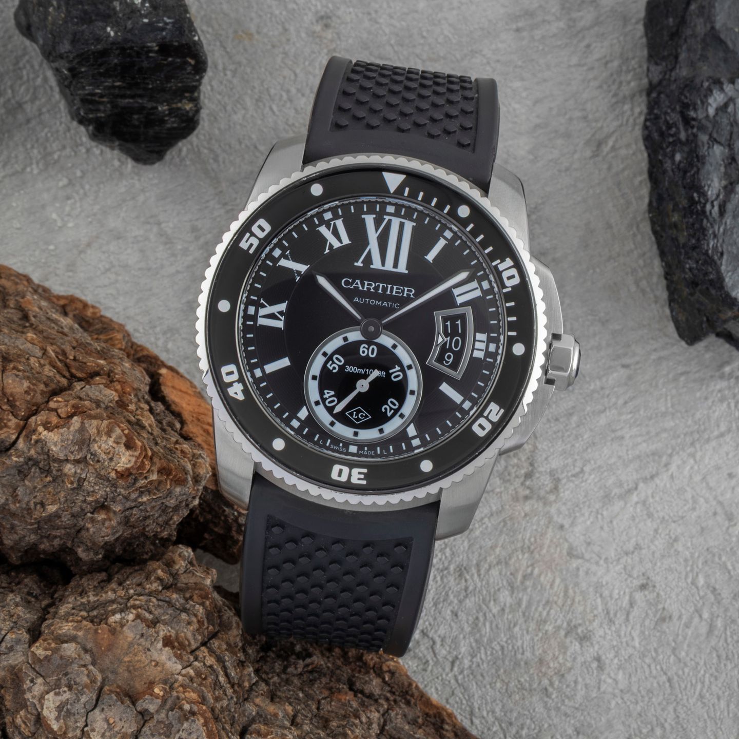 Cartier Calibre de Cartier Diver WSCA0012 (2015) - Black dial 44 mm Steel case (1/8)