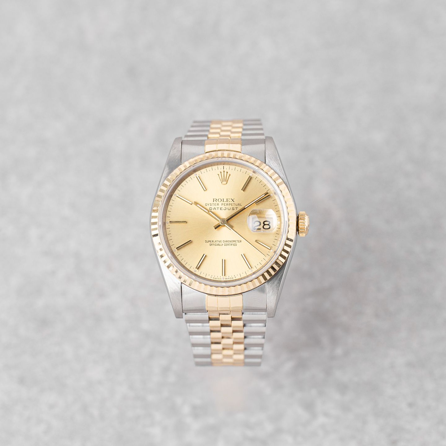 Rolex Datejust 36 16233 (1989) - 36mm Goud/Staal (1/8)