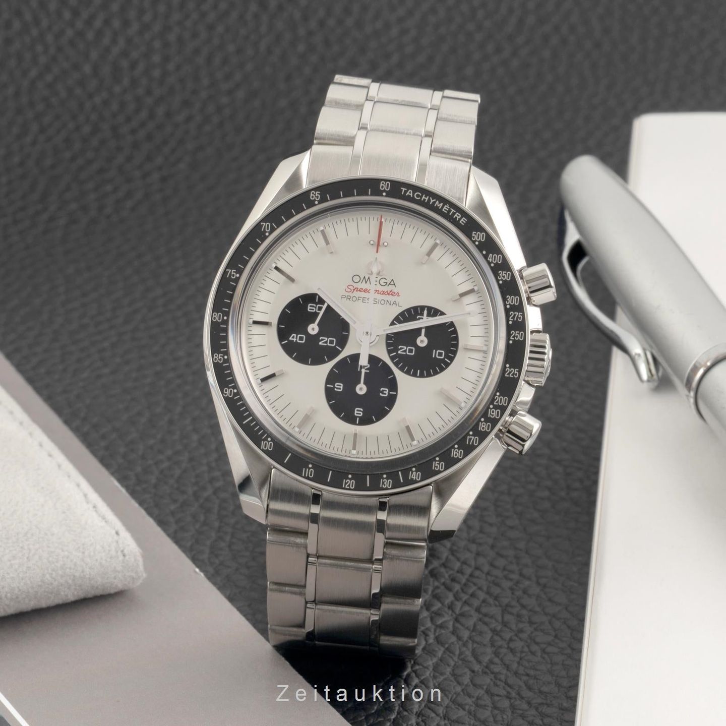 Omega Speedmaster Professional Moonwatch 522.30.42.30.04.001 (Onbekend (willekeurig serienummer)) - Zilver wijzerplaat 42mm Staal (3/8)
