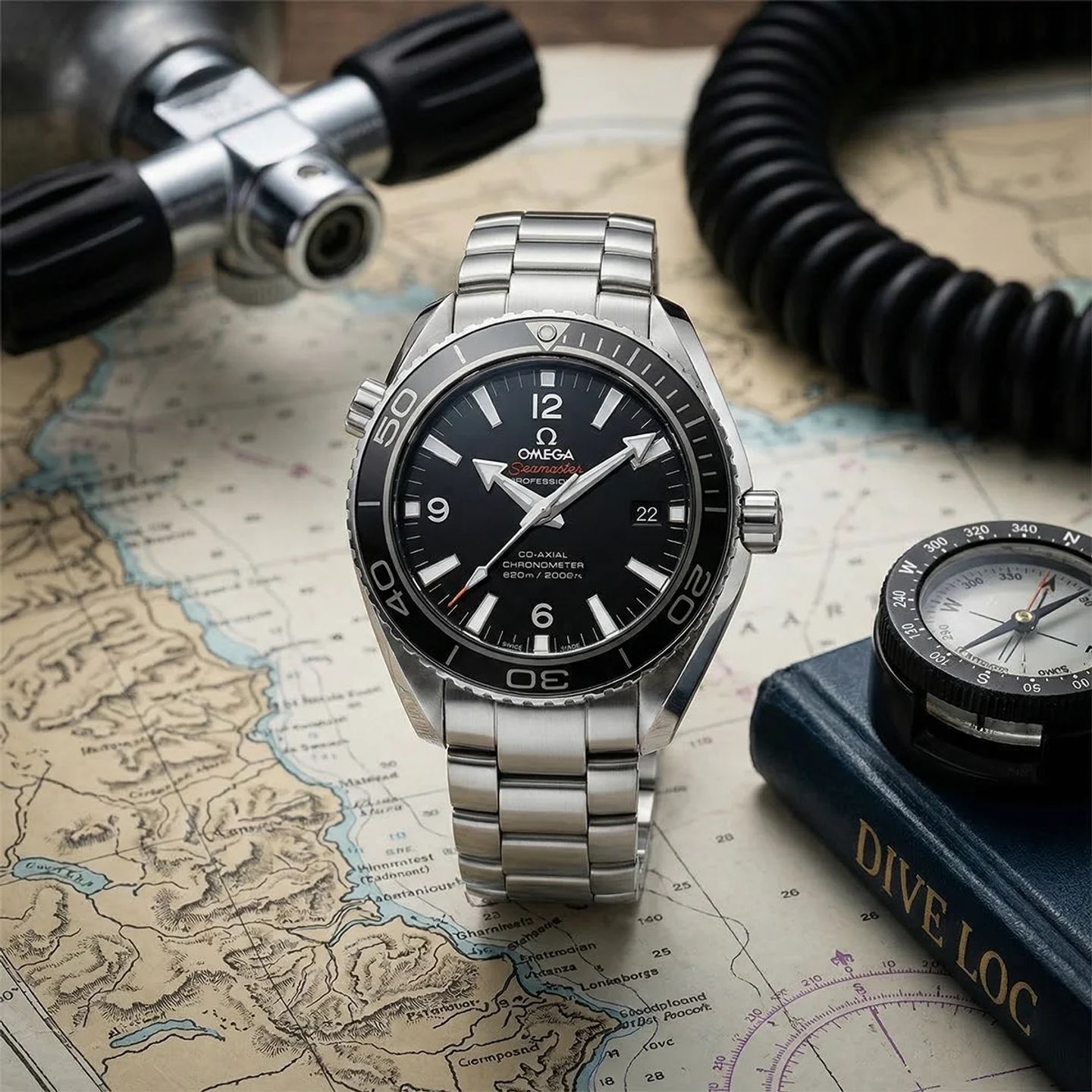 Omega Seamaster Planet Ocean 232.30.42.21.01.001 (2012) - Zwart wijzerplaat 42mm Staal (3/8)