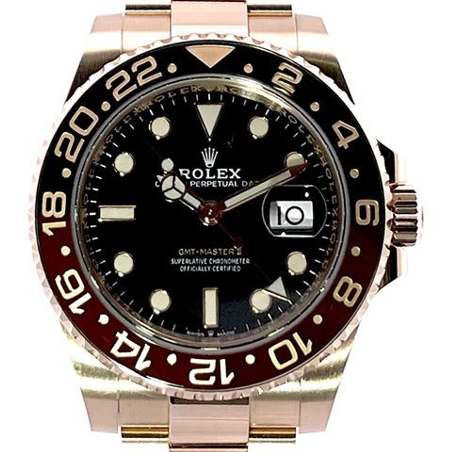 Rolex GMT-Master II 126715CHNR (2020) - Black dial 40 mm Rose Gold case (1/8)