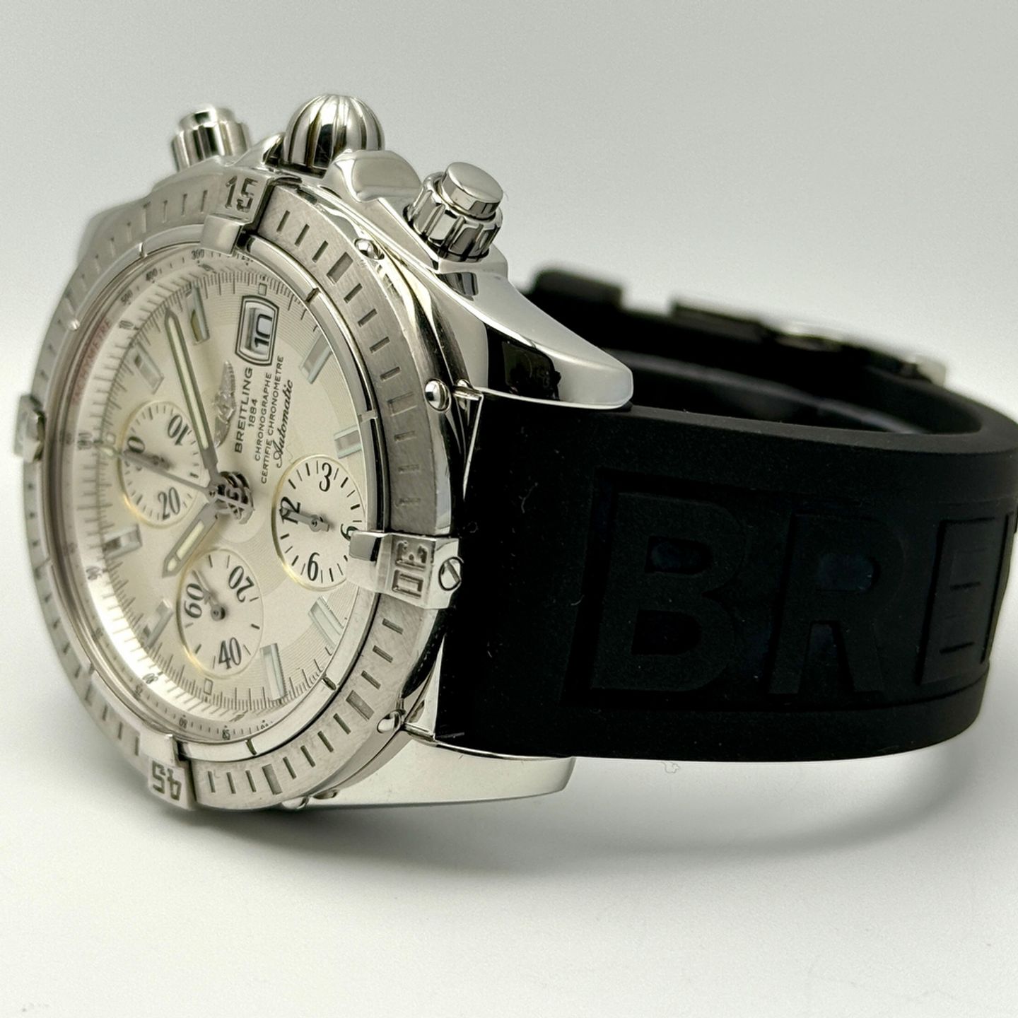 Breitling Chronomat Evolution A13356-045 (2008) - White dial 44 mm Steel case (5/8)