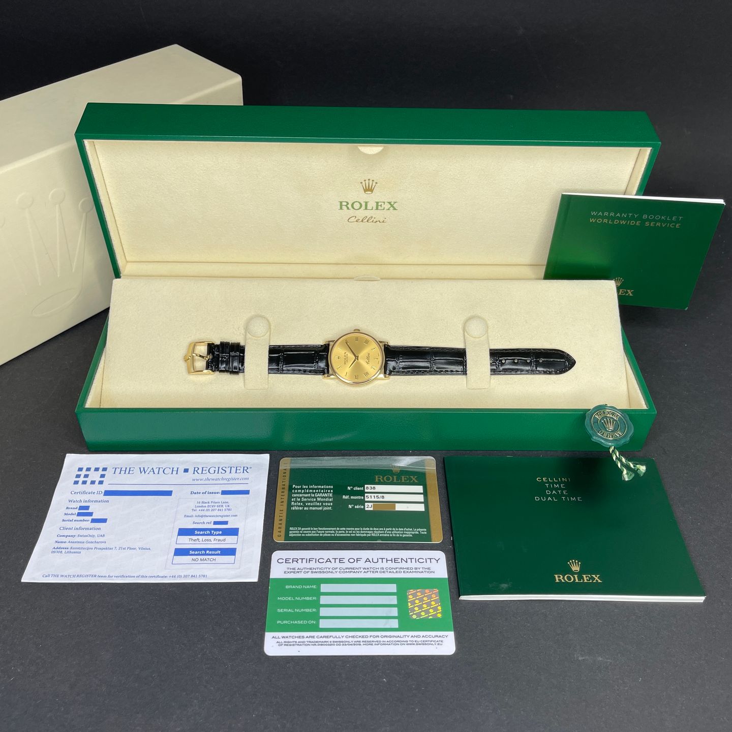 Rolex Cellini Time 5115 (2013) - 32 mm (3/8)