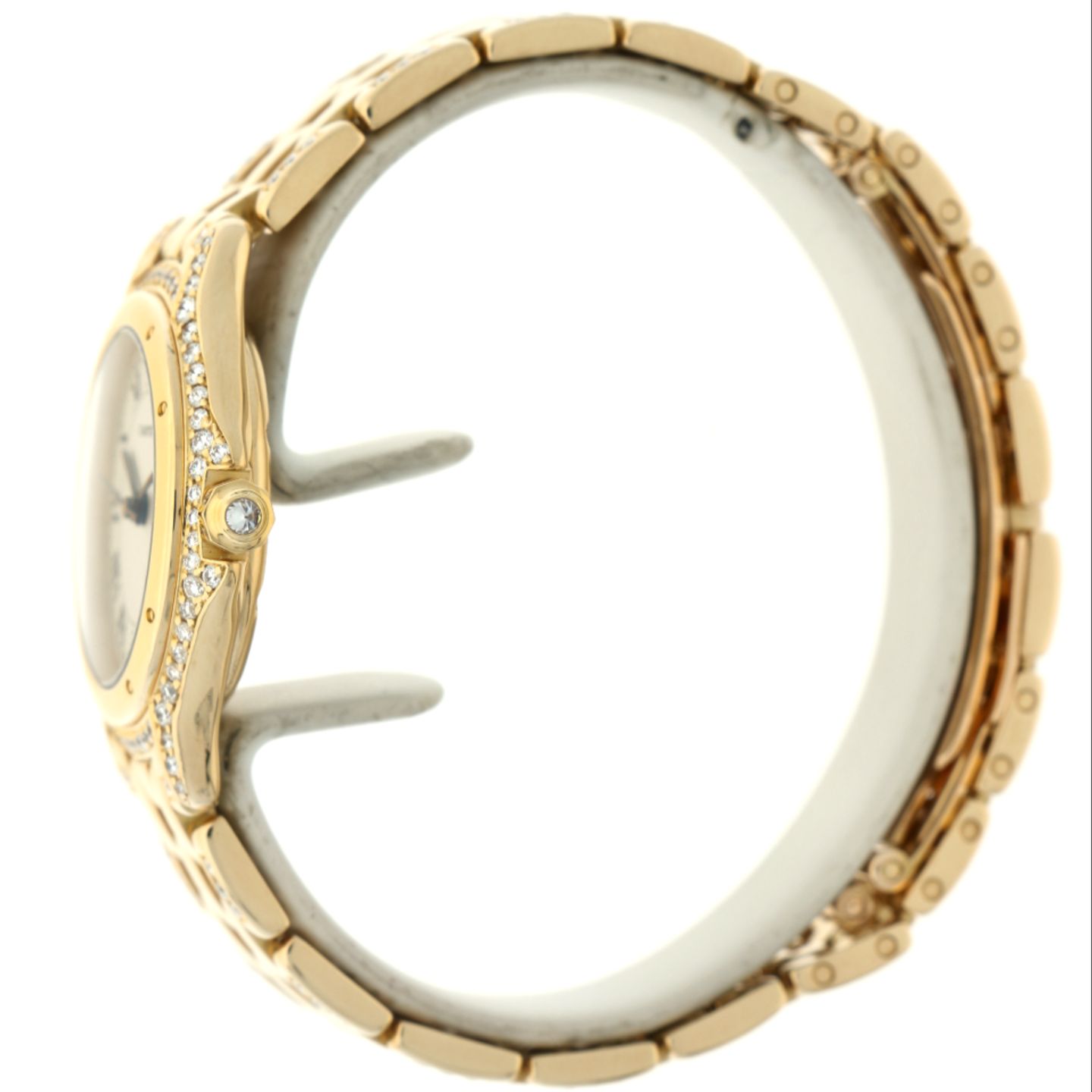 Cartier Cougar 887907 (2005) - White dial 26 mm Yellow Gold case (4/6)